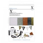 Xcut Xtras' A5 Adhesive Glitter Sheets (10pcs) Metallics