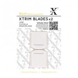 13" Xtrim Replacement Blades (2pcs) Deckle & Scallop
