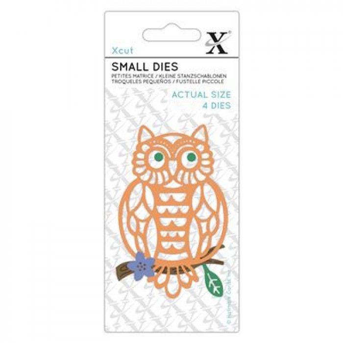 Small Dies - Folk Owl (4pcs)