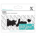 Mini Sentiment Die (3pcs) - With Love
