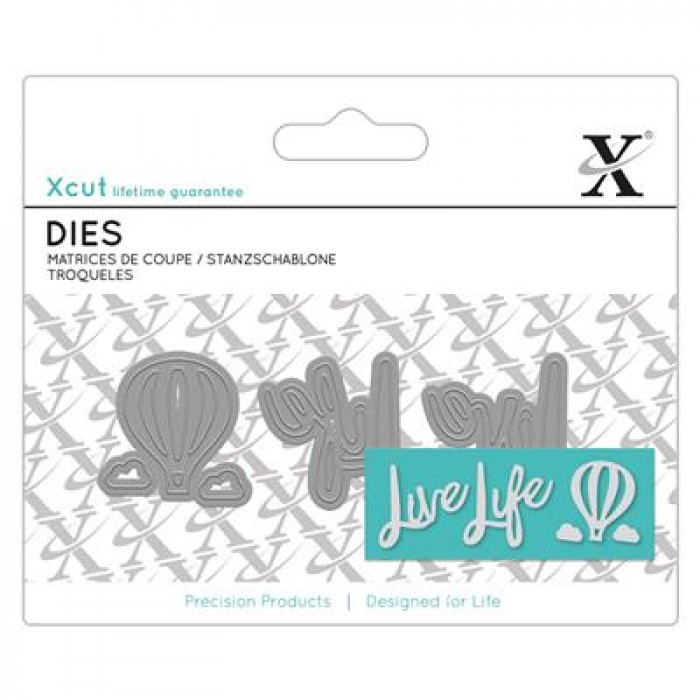 Mini Sentiment Die (3pcs) - Live Life