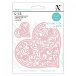 Dies (4pcs) - Hearts Swirls