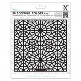 6 x 6" Embossing Folder - Moroccan Star Pattern