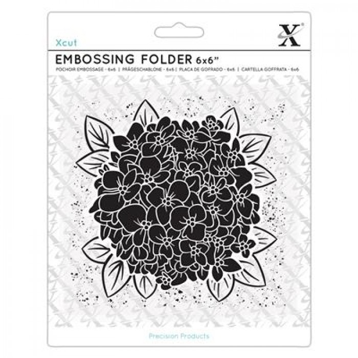 6x6&quot; Embossing Folder - Full Bloom Hydrangea