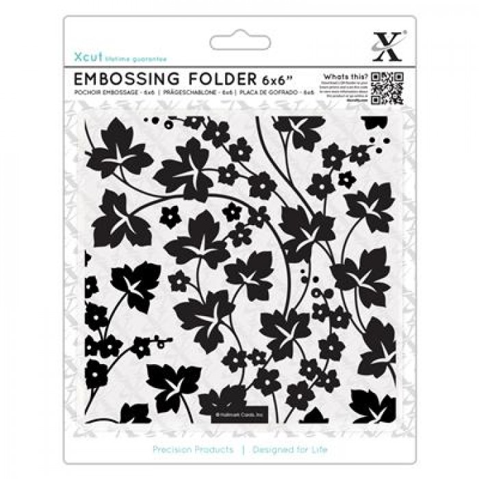 6x6 Embossing Folder - Flowers and Ivy
