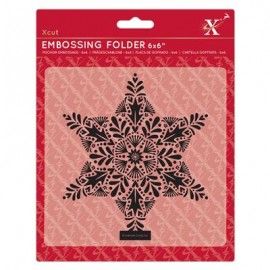 6x6" Embossing Folder - Foliage Star