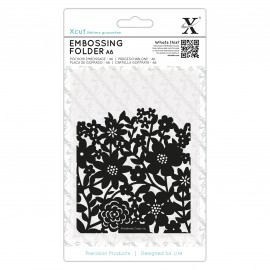 A6 Bloemen Gordijn - Xcut - Embossing Folder