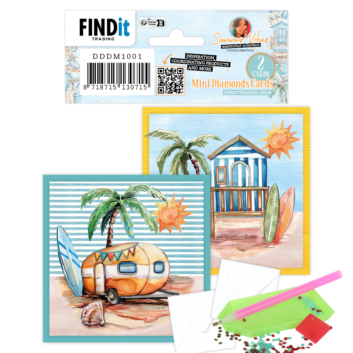 Dotty Designs Mini Diamond Cards set - Summer Vibes Dotty Designs Mini Diamond Cards set - Summer Vibes
