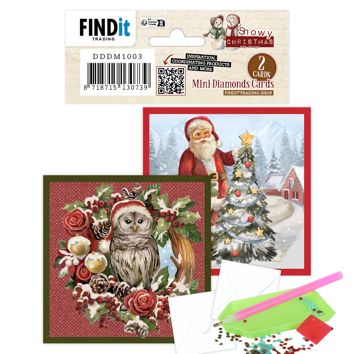Dotty Designs Mini Diamond Cards set - Snowy Christmas Dotty Designs Mini Diamond Cards set - Snowy Christmas