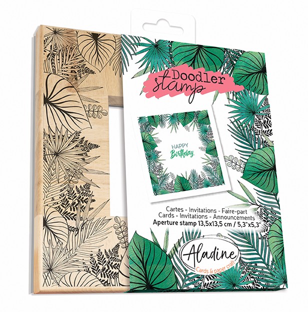 WOODEN DOODLER STAMP TROPICAL WOODEN DOODLER STAMP TROPICAL