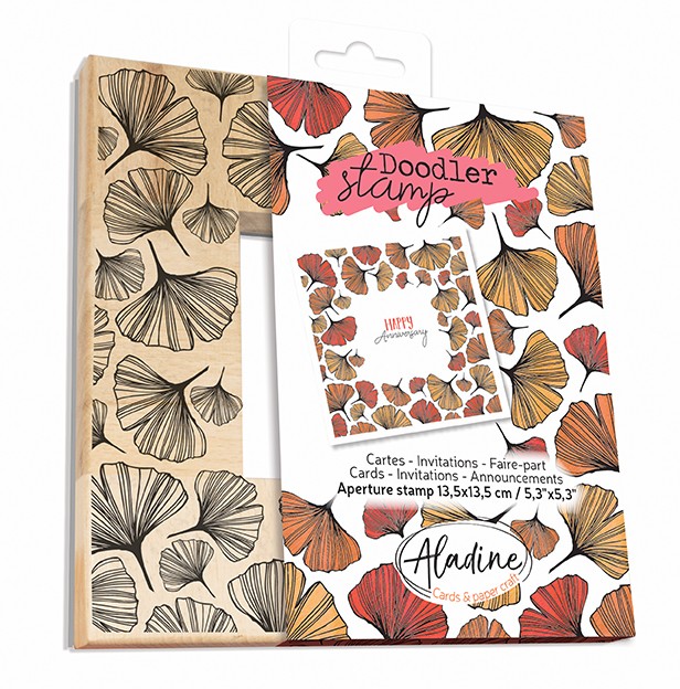 WOODEN DOODLER STAMP GINGKO WOODEN DOODLER STAMP GINGKO