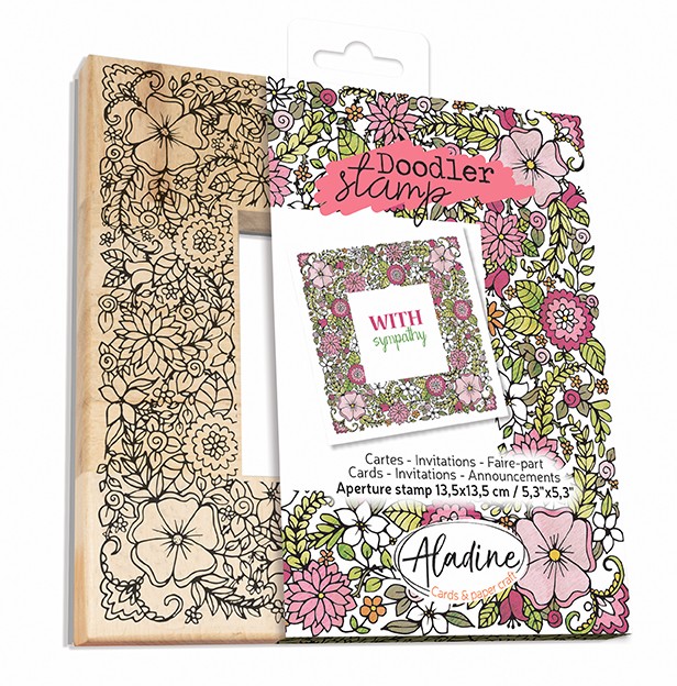 FLOWERS Wooden Doodler Stamp FLOWERS Wooden Doodler Stamp