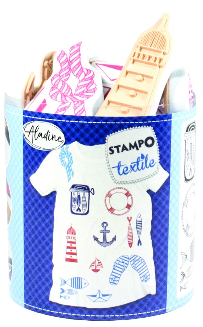STAMPO TEXTILE NAVY