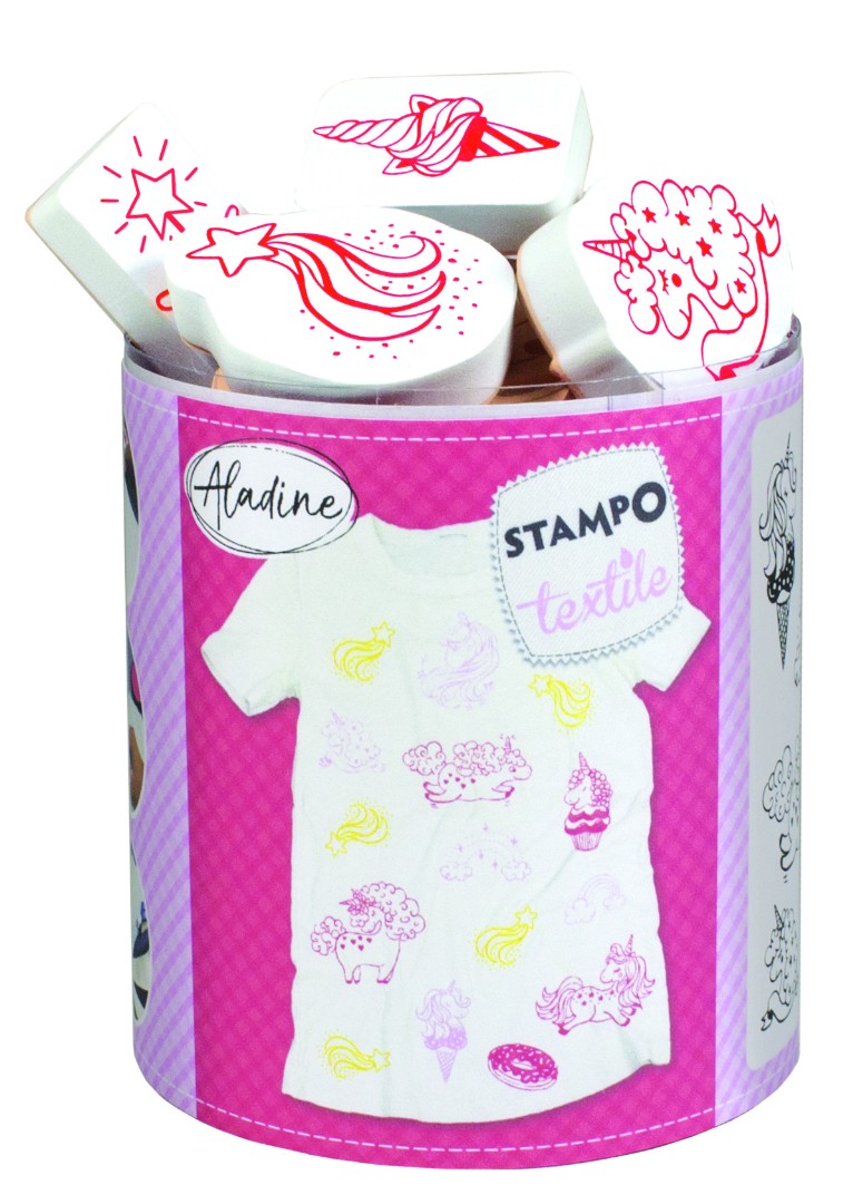 STAMPO TEXTILE MAGICAL LICORNE