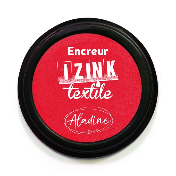ENCREUR IZINK TEXTILE ROUGE SANTAL ENCREUR IZINK TEXTILE ROUGE SANTAL