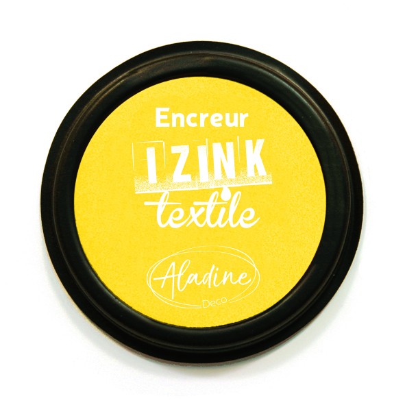 ENCREUR IZINK TEXTILE JAUNE