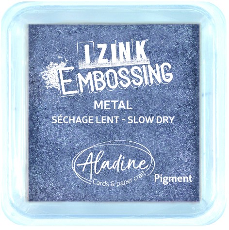 Inkpad Izink Metal Silver Blue - M