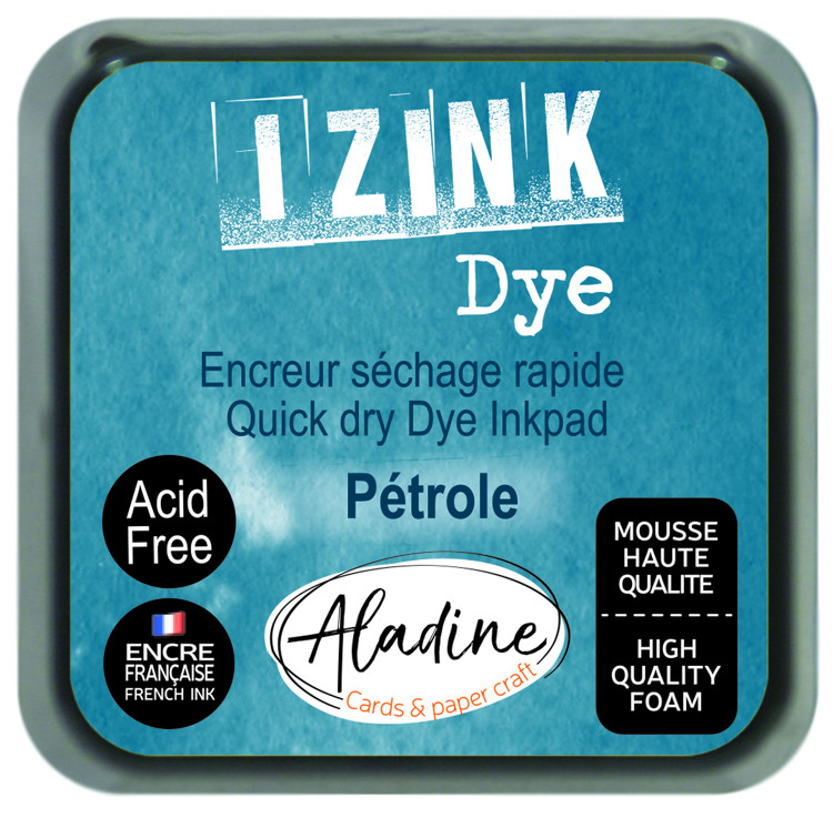 Inkpad Izink Dye Bleu Petrole Inkpad Izink Dye Bleu Petrole