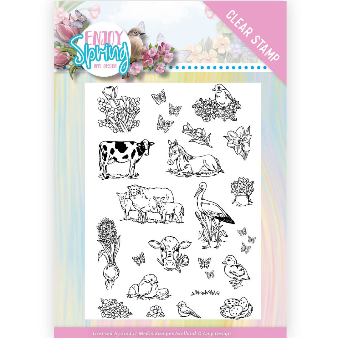 Clear Stamps Enjoy Spring Clear Stamps Enjoy Spring