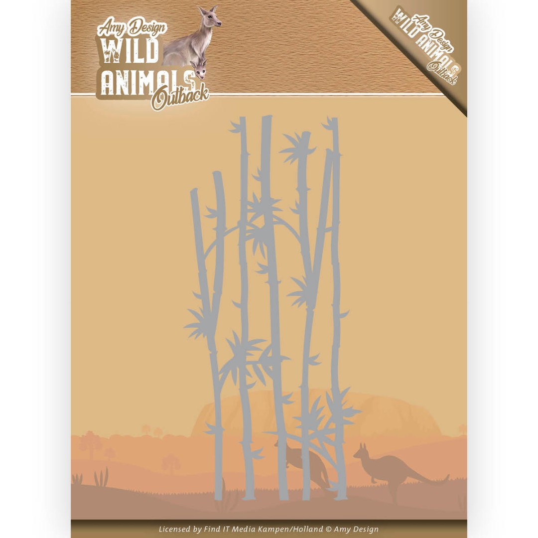 Bamboo Grass Wild Animals Outback Cutting Die by Amy Design Bamboo Grass Wild Animals Outback Cutting Die by Amy Design