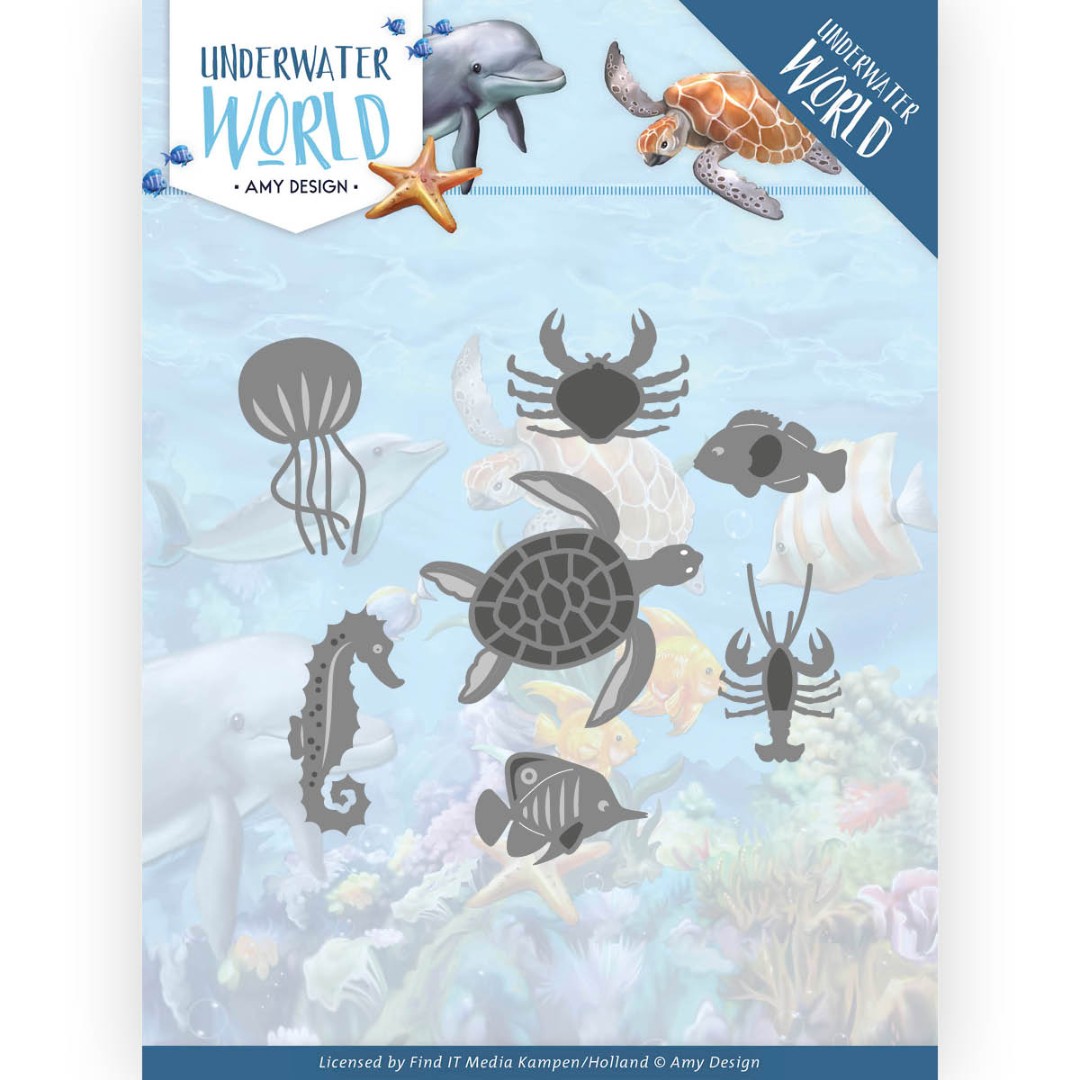 Ocean Animals Cutting Die Underwater World by Amy Design Ocean Animals Cutting Die Underwater World by Amy Design