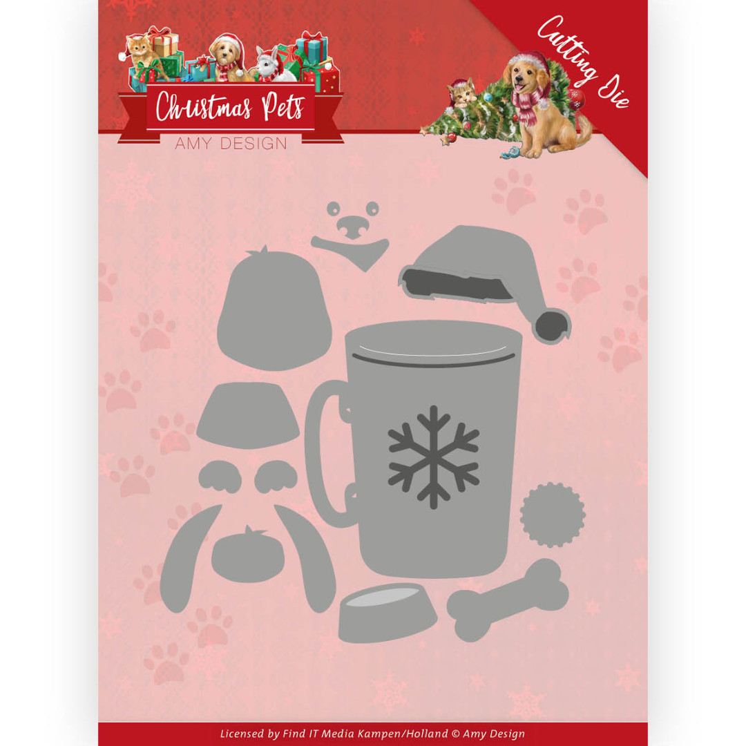 Christmas Dog Cutting Die Christmas Pets by Amy Design Christmas Dog Cutting Die Christmas Pets by Amy Design