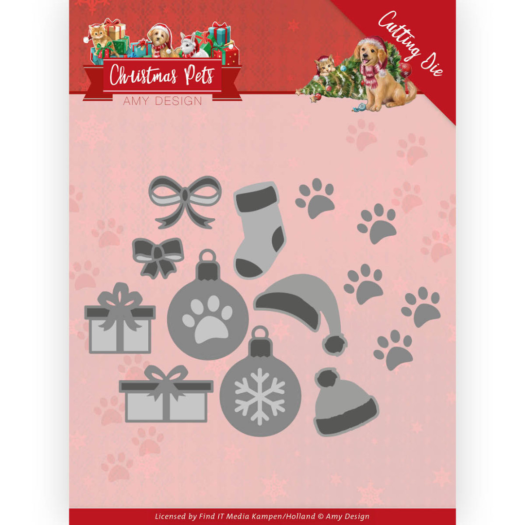 Christmas Decorations Cutting Die Christmas Pets by Amy Design Christmas Decorations Cutting Die Christmas Pets by Amy Design
