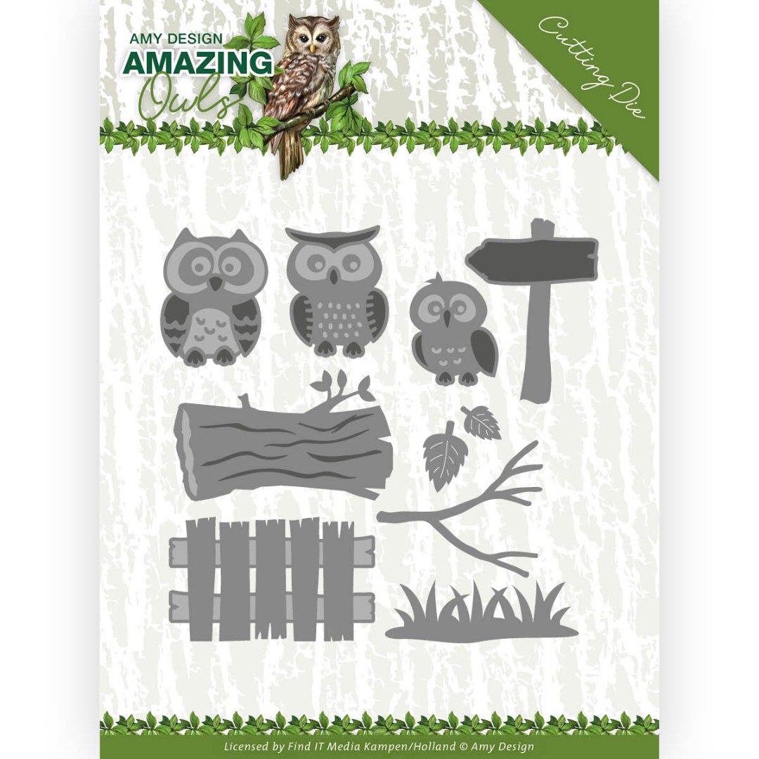 Owl Family Amazing Owls Cutting Dies by Amy Design Owl Family Amazing Owls Cutting Dies by Amy Design