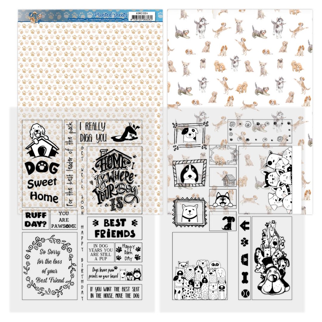 Mica Sheets - Dog's Life van Amy Design Mica Sheets - Dog's Life van Amy Design