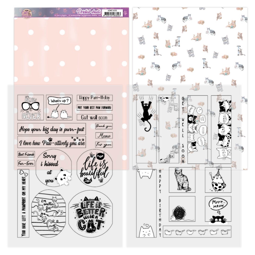 Mica Sheets - Cat's World van Amy Design Mica Sheets - Cat's World van Amy Design