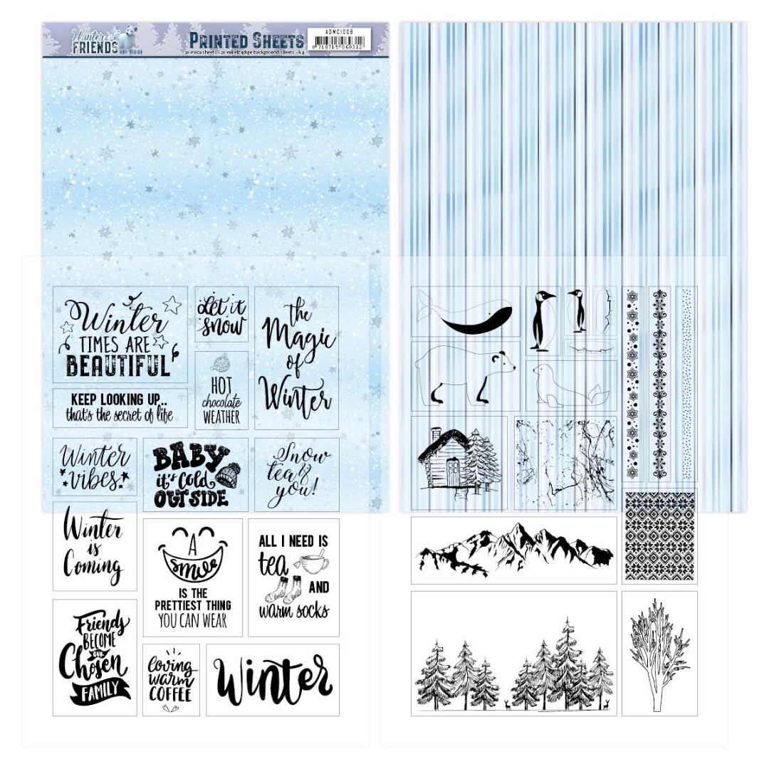 Mica Sheets - Winter Friends van Amy Design Mica Sheets - Winter Friends van Amy Design
