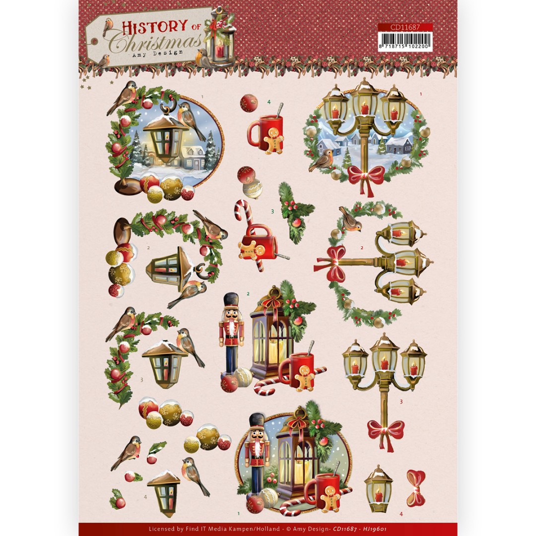 3D Cutting Sheet - Amy Design - History of Christmas - Christmas Lanterns 3D Cutting Sheet - Amy Design - History of Christmas - Christmas Lanterns