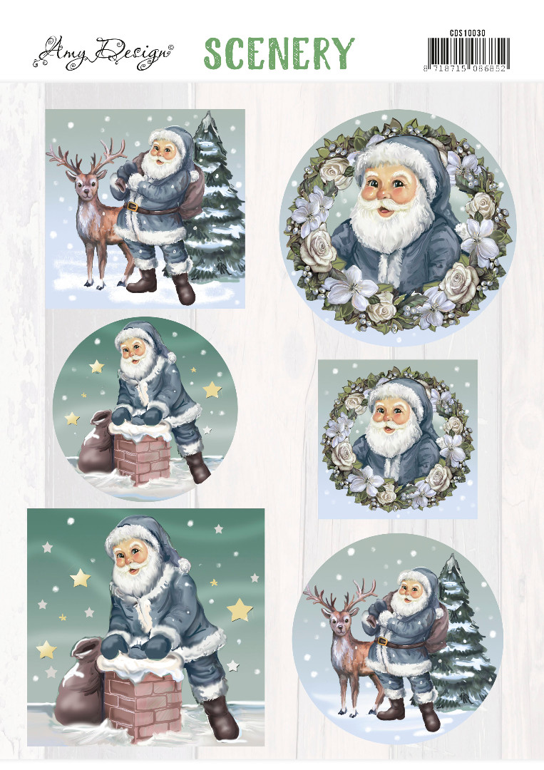 Push Out Scenery - Amy Design - Santa Claus