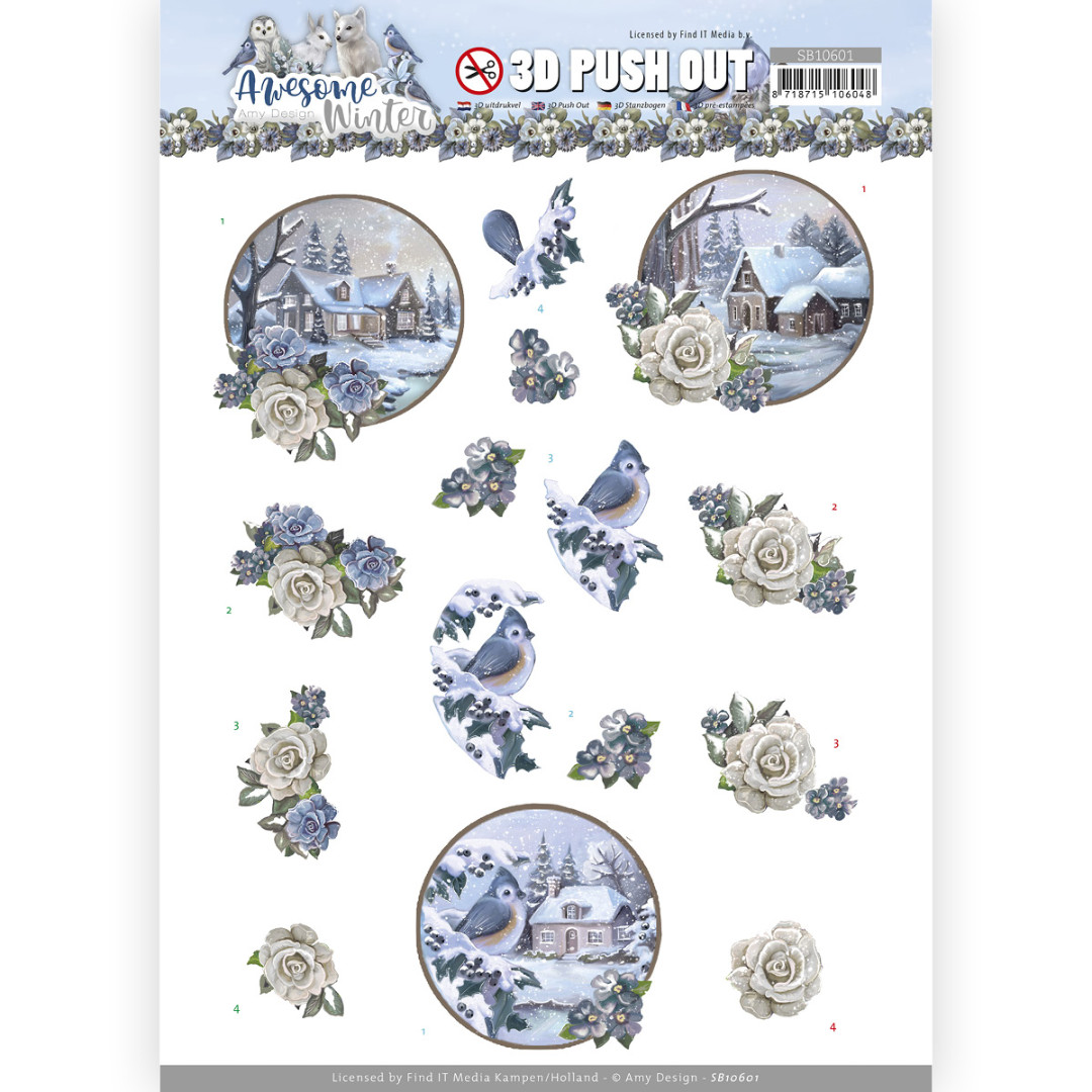 3D Push Out - Amy Design - Awesome Winter - Winter Village