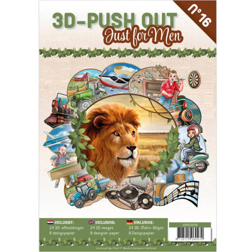 3D Push Out book 16 - Just For Men 3D Push Out book 16 - Just For Men