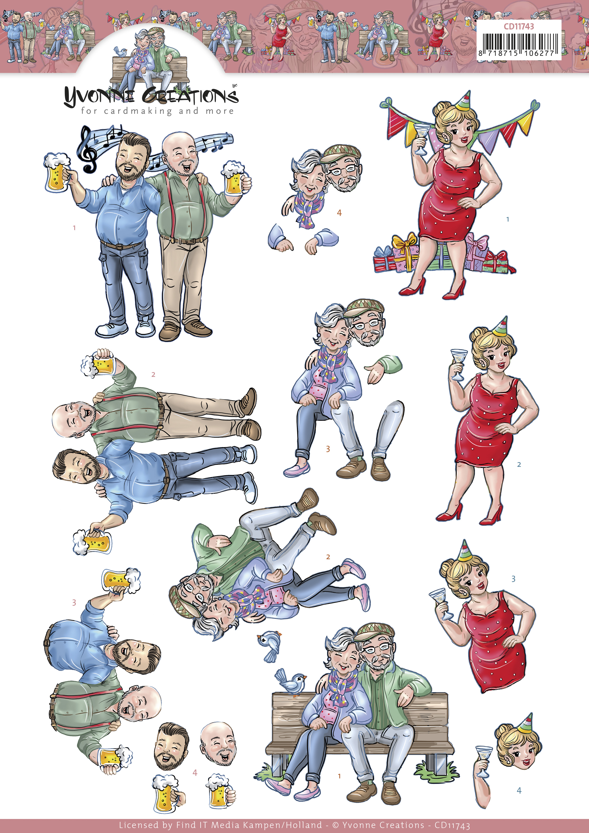 3D Cutting Sheets - Yvonne Creations - Big Family