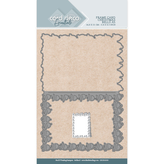 Card Deco Essentials - Cutting Dies - Christmas Bells A5 Card Deco Essentials - Cutting Dies - Christmas Bells A5
