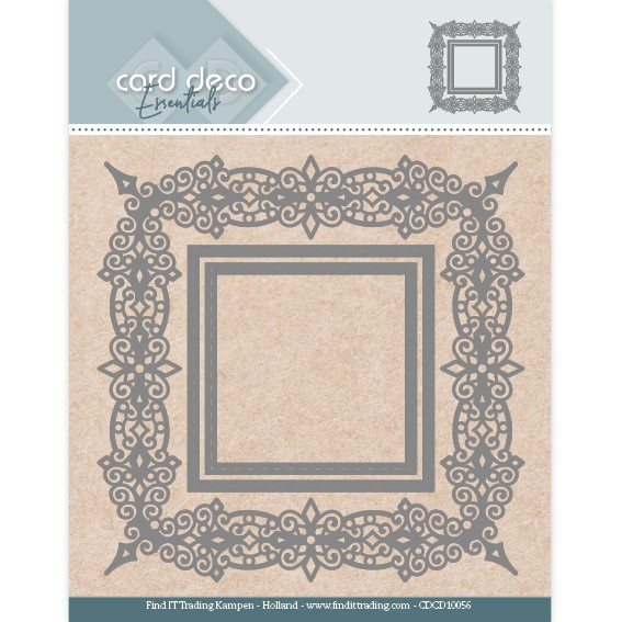 Card Deco Essentials Aperture Dies - Swirls Square Card Deco Essentials Aperture Dies - Swirls Square