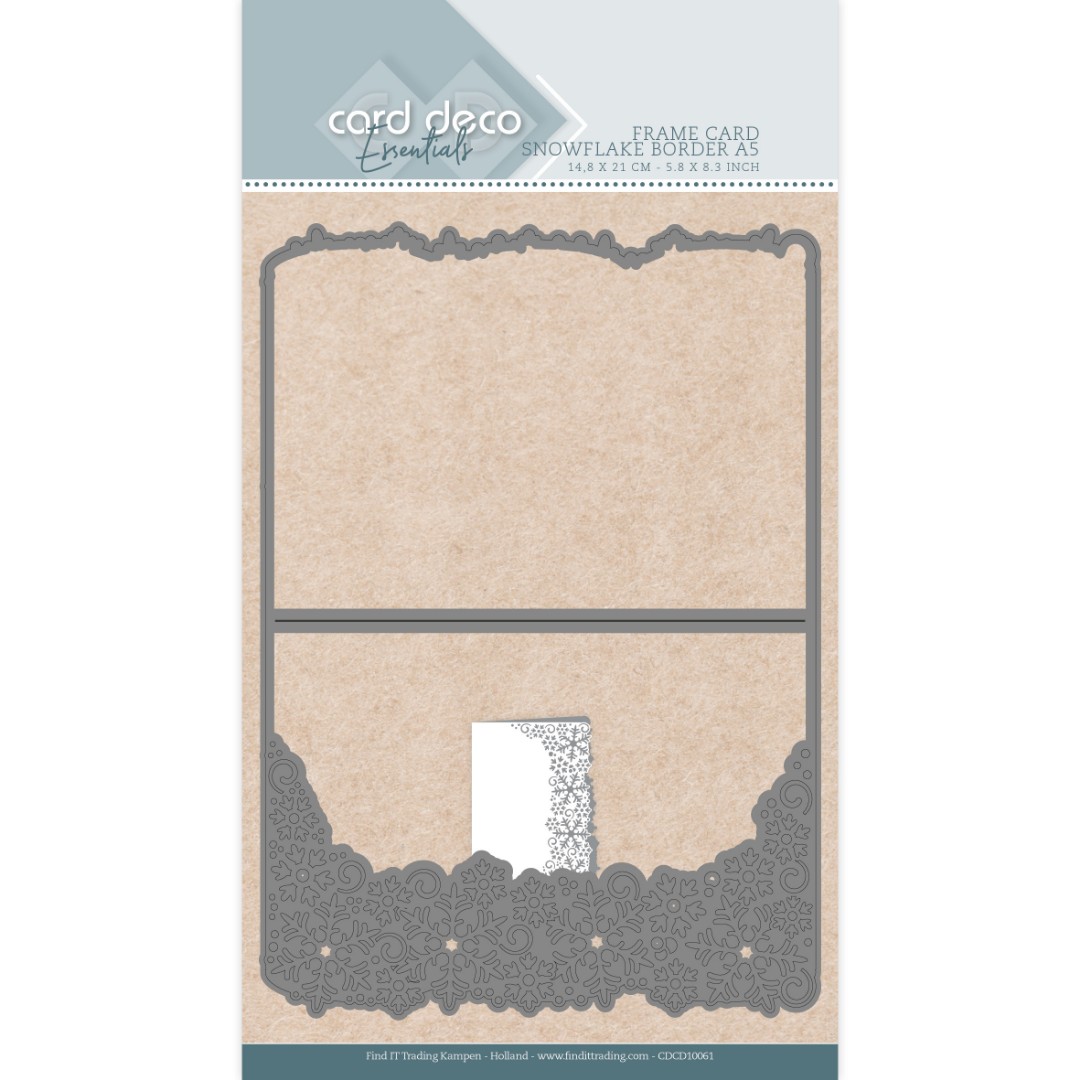 Card Deco Essentials Frame Dies - Snowflake Border A5 Card Deco Essentials Frame Dies - Snowflake Border A5