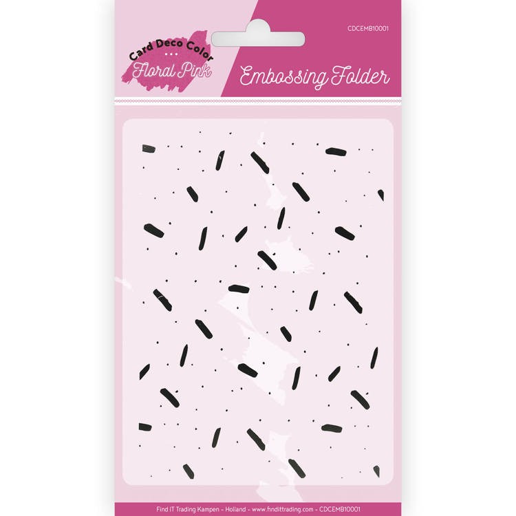 Embossing Folder - Floral Pink van Card Deco Color Embossing Folder - Floral Pink van Card Deco Color