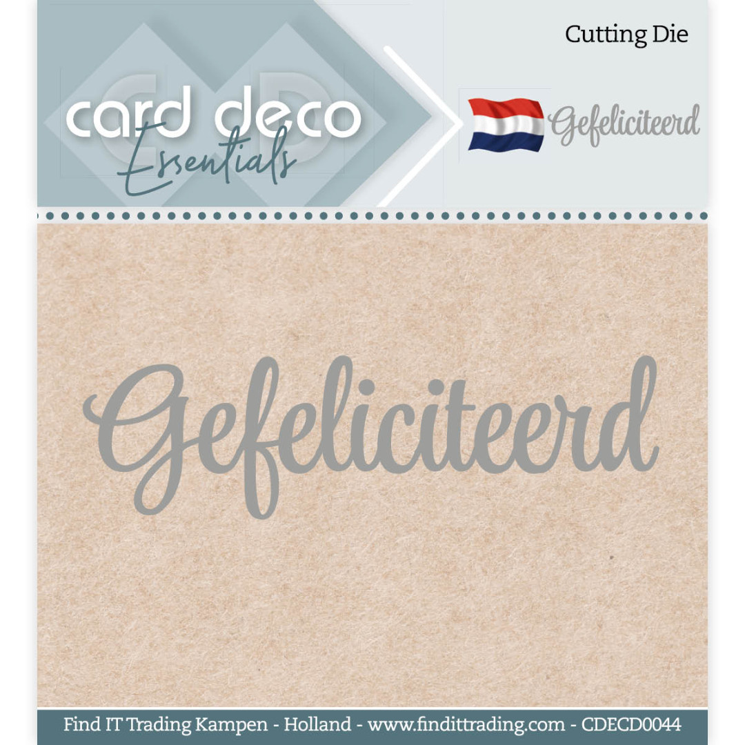 Gefeliciteerd - Cutting Dies - Card Deco Essentials Gefeliciteerd - Cutting Dies - Card Deco Essentials