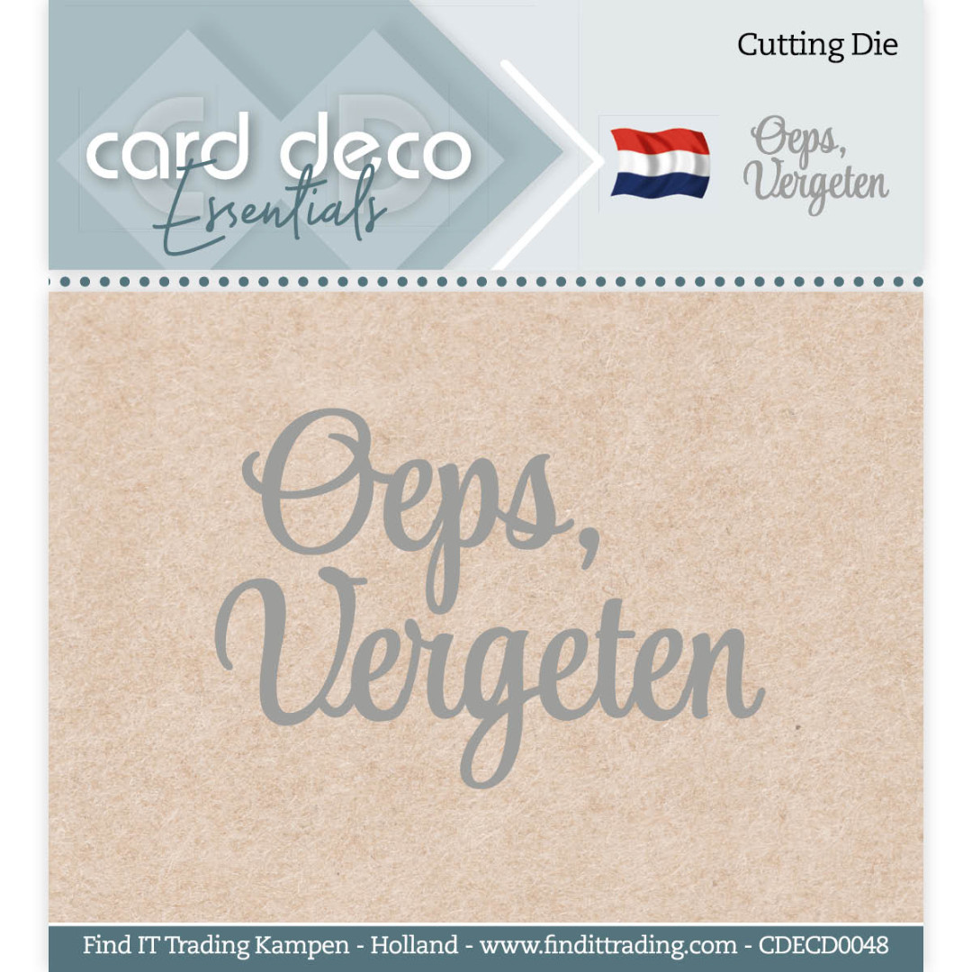 Oeps, vergeten - Cutting Dies by Card Deco Essentials Oeps, vergeten - Cutting Dies by Card Deco Essentials