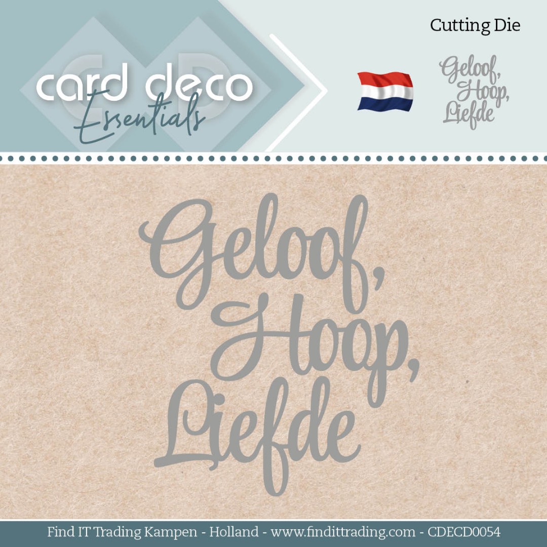Geloof, Hoop, Liefde - Cutting Dies by Card Deco Essentials Geloof, Hoop, Liefde - Cutting Dies by Card Deco Essentials