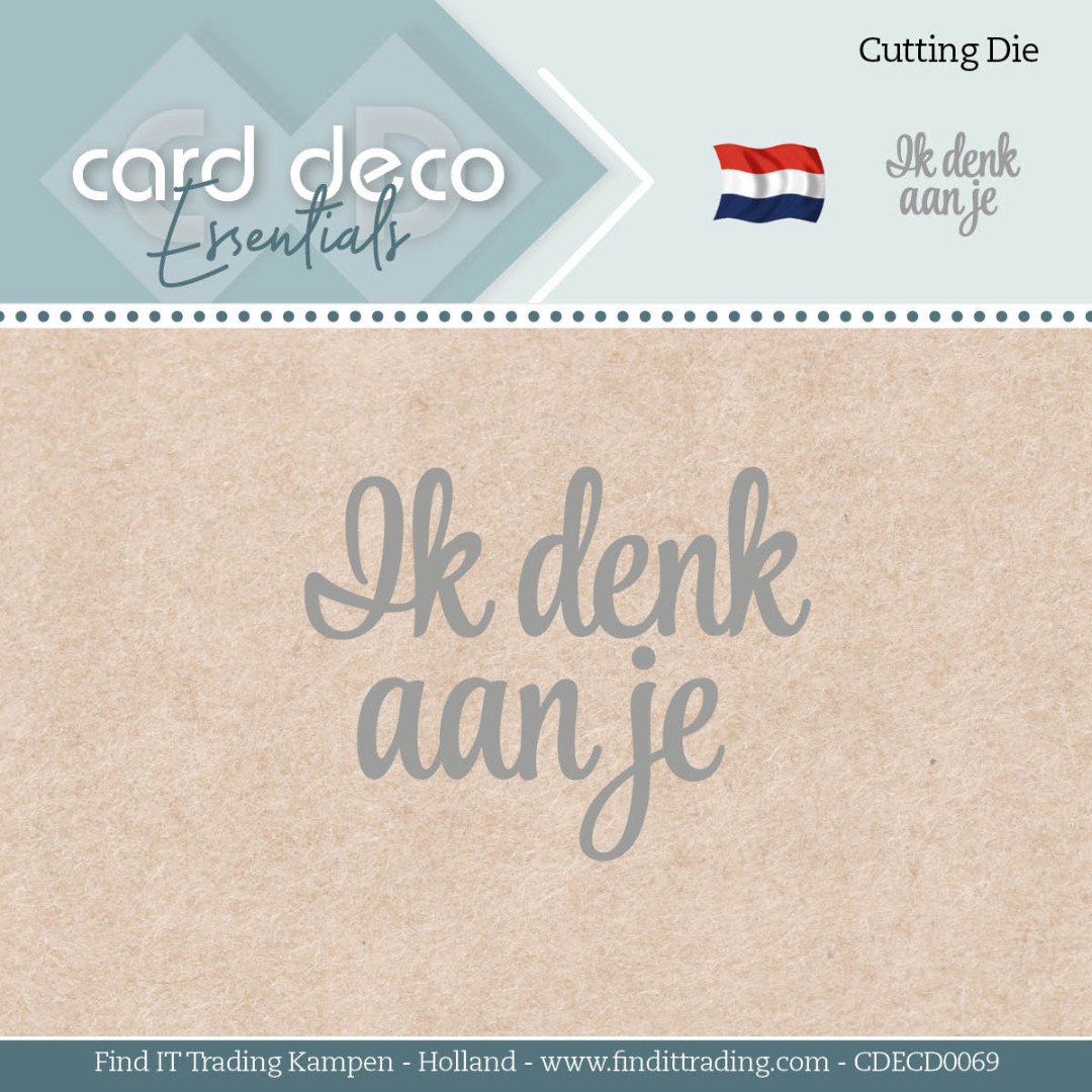 Card Deco Essentials - Dies - Ik denk aan je Card Deco Essentials - Dies - Ik denk aan je