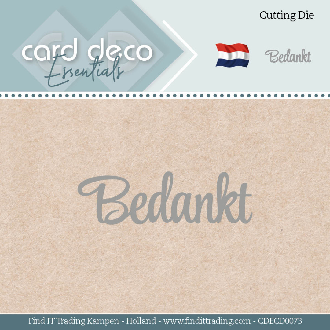 Card Deco Essentials - Dies - Bedankt Card Deco Essentials - Dies - Bedankt