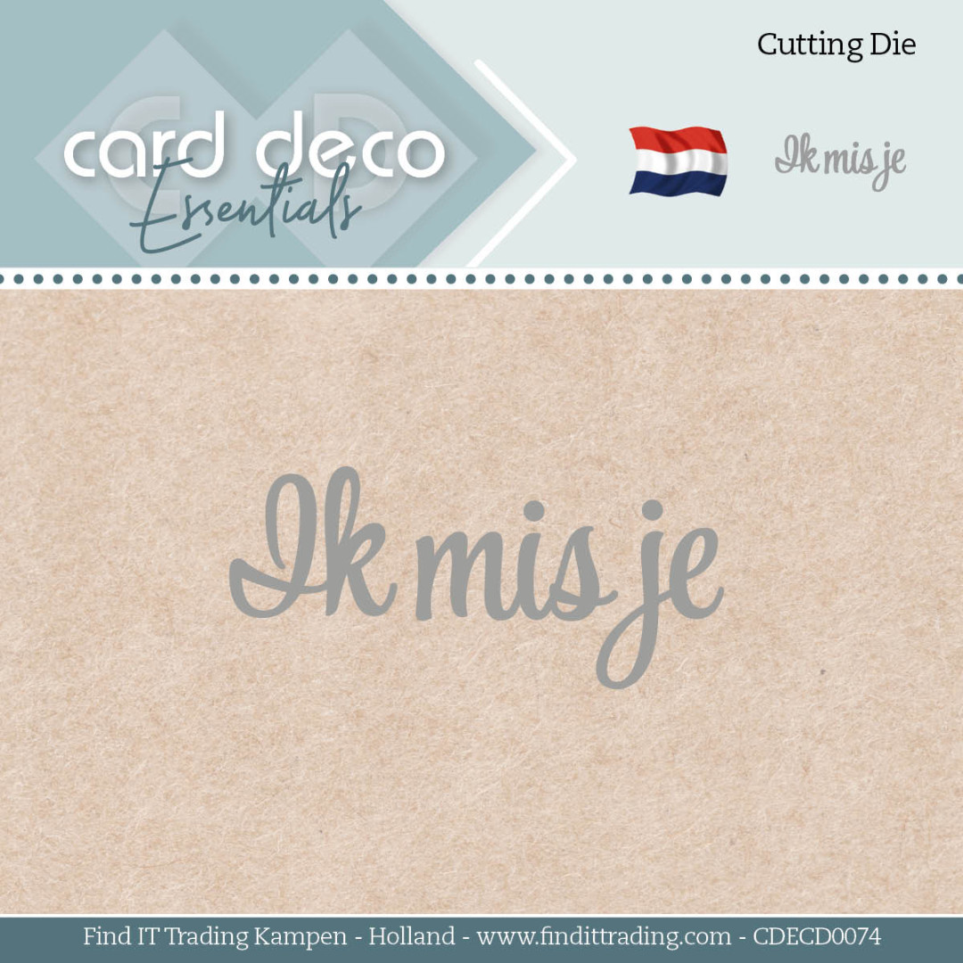 Card Deco Essentials - Dies - Ik mis je Card Deco Essentials - Dies - Ik mis je