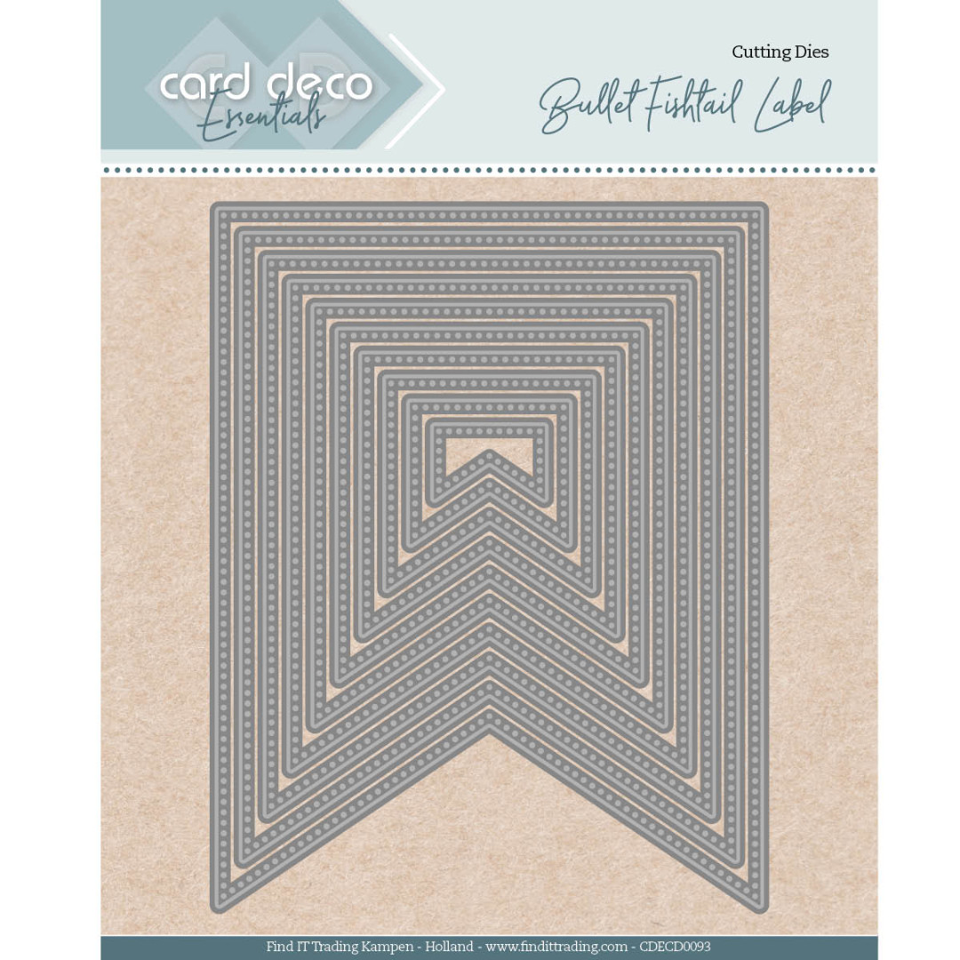 Bullet fishtail label - Nesting Cutting Dies Card Deco Essentials Bullet fishtail label - Nesting Cutting Dies Card Deco Essentials