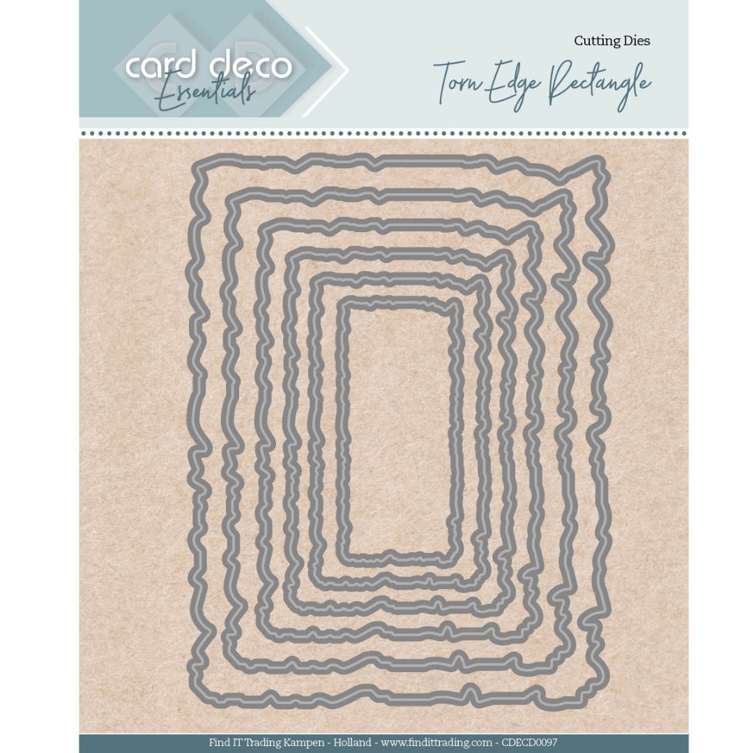 Torn Edge Rectangle - Nesting Cutting Dies Torn Edge Rectangle - Nesting Cutting Dies
