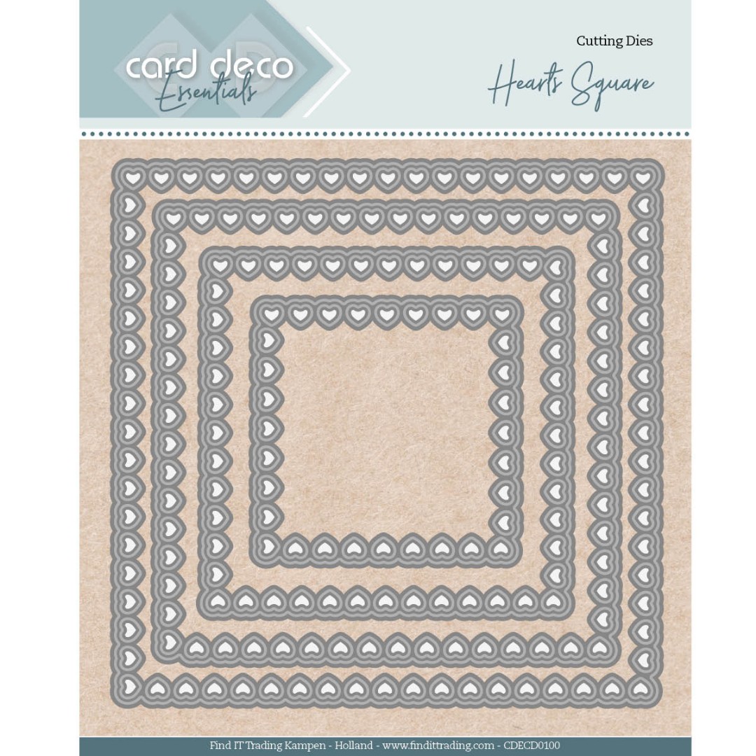 Bullet Hearts Square - Nesting Cutting Dies Bullet Hearts Square - Nesting Cutting Dies