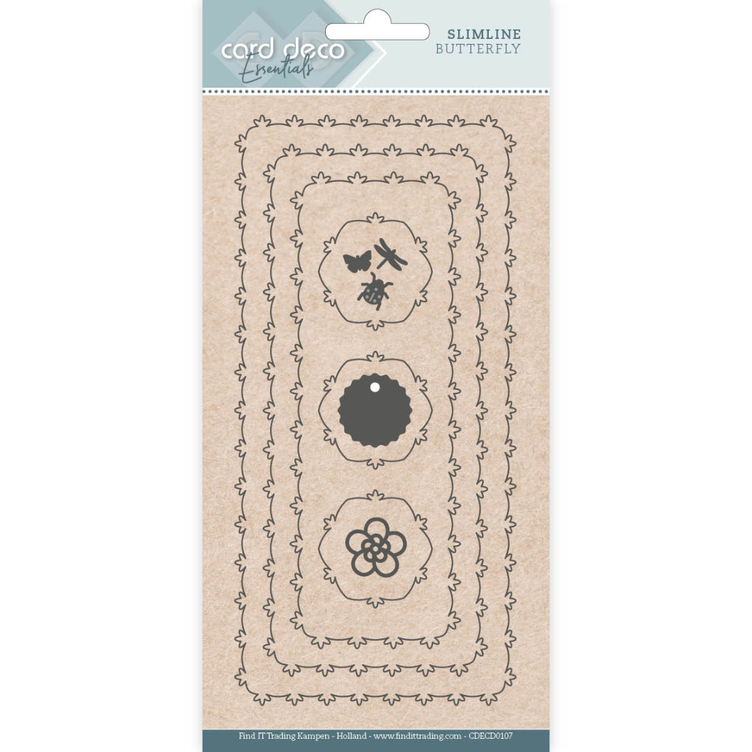 Card Deco Essentials - Slimline Dies - Slimline Butterfly Card Deco Essentials - Slimline Dies - Slimline Butterfly
